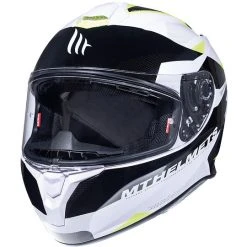 MT Helmets Casque De Moto Intégral Casques MT TARGO ENJOY D3 Glossy Yellow Fluo