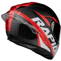 MT Helmets Casque De Moto Intégral En MT Casques Fibre RAPIDE PRO CARBON C5 Noir Rouge Brillant -MT Helmets Sales 2024 casque de moto integral en mt casques fibre rapide pro carbon c5 noir rouge brillant 135642