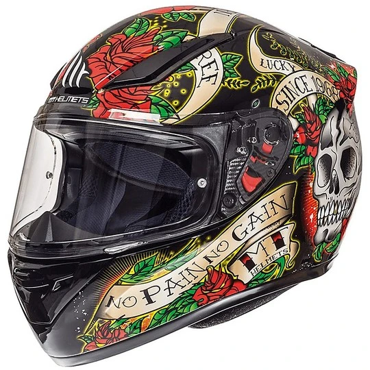 Casque de moto intégral MT Casques Revenge Skull & Roses Noir Rouge MT Helmets Casque De Moto Intégral MT Casques Revenge Skull & Roses Noir Rouge -MT Helmets Sales 2024 casque de moto integral mt casques revenge skull roses noir rouge 70943