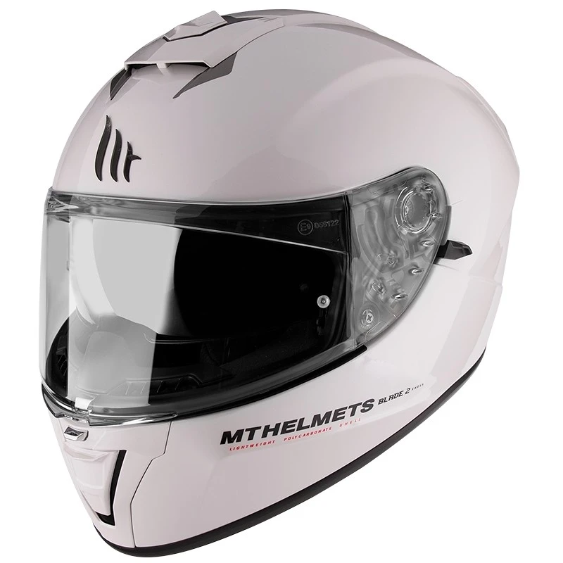 Casque De Moto Intégral MT Helmets Blade 2 Evo Double Visor Glossy White 4 Casque De Moto Intégral MT Helmets Blade 2 Evo Double Visor Glossy White – Image 2