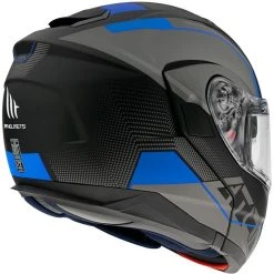 MT Helmets Casque De Moto Modulaire Approuvé P / J Mt Casque ATOM QUARK A7 Matt Black Blue -MT Helmets Sales 2024 casque de moto modulaire approuve p j mt casque atom quark a7 matt black blue 102710