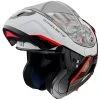MT Helmets Casque De Moto Modulaire Approuvé P / J Mt Casque ATOM Sv OPENED B5 Blanc Noir Rouge Brillant