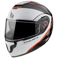 MT Helmets Casque De Moto Modulaire Approuvé P / J Mt Casque ATOM Sv OPENED B5 Blanc Noir Rouge Brillant -MT Helmets Sales 2024 casque de moto modulaire approuve p j mt casque atom sv opened b5 blanc noir rouge brillant 122781