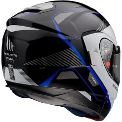 MT Helmets Casque De Moto Modulaire Approuvé P / J Mt Casque ATOM Sv OPENED B7 Blanc Noir Bleu Brillant -MT Helmets Sales 2024 casque de moto modulaire approuve p j mt casque atom sv opened b7 blanc noir bleu brillant 122787