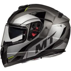 MT Helmets Casque De Moto Modulaire Double Visière MT Casque ATOM SV TRANSCEND E2 Glossy Black Matt Grey -MT Helmets Sales 2024 casque de moto modulaire double visiere mt casque atom sv transcend e2 glossy black matt grey 70963