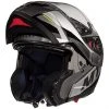 MT Helmets Casque De Moto Modulaire Double Visière MT Casque ATOM SV TRANSCEND E2 Glossy Black Matt Grey