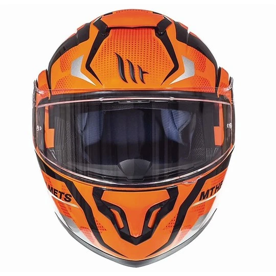 MT Helmets Casque De Moto Modulaire MT Casques ATOM Sv Divergence G1 Orange Fluo 6 MT Helmets Casque De Moto Modulaire MT Casques ATOM Sv Divergence G1 Orange Fluo – Image 4