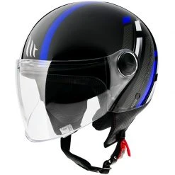 MT Helmets Casque Moto Demi-Jet Mt Helmet Street SCOPE D7 Glossy Blue