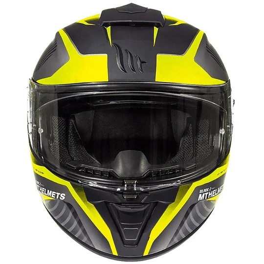Casque Moto Intégral MT Helmets Blade 2 Evo Double Visor B4 Blaster Jaune Fluo 5 Casque Moto Intégral MT Helmets Blade 2 Evo Double Visor B4 Blaster Jaune Fluo – Image 3