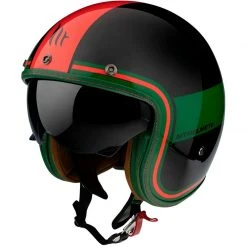 Casque Moto Jet Custom MT Helmets Le Mans 2 SV TANT C5 Matt Red