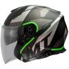 MT Helmets Casque Moto Jet Mt Helmet THUNDER Sv Jet BOW A6 Matt Black Green Fluo -MT Helmets Sales 2024 casque moto jet mt helmet thunder sv jet bow a6 matt black green fluo 103301