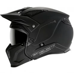 MT Helmets Casque Moto Trial Mt Casque STREETFIGHTER Solid Exrta Sv Solid A1 Matt Black