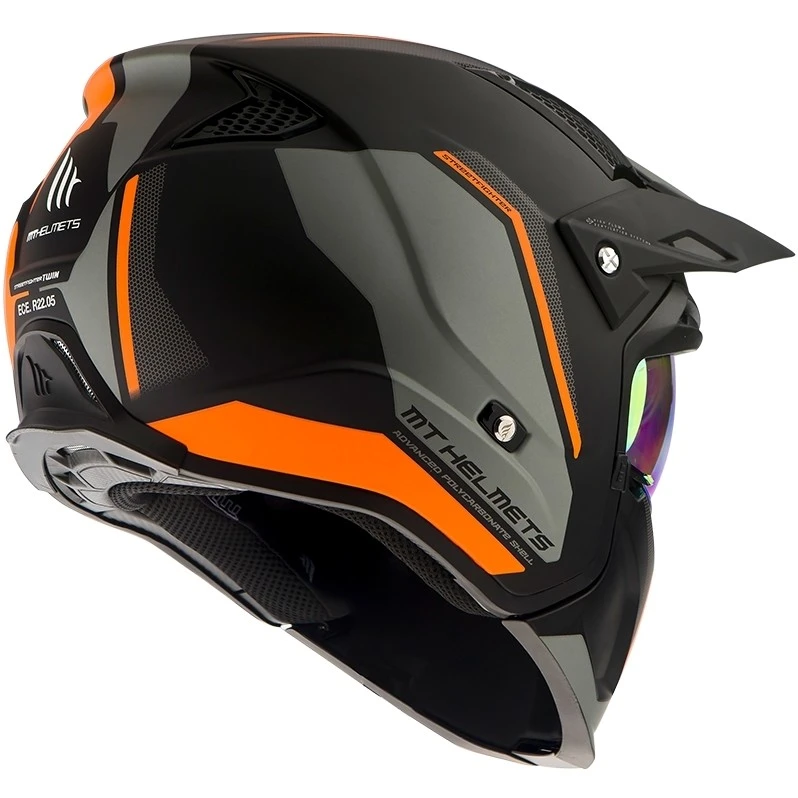 MT Helmets Casque Moto Trial Mt Helmet STREETFIGHTER Exrta Sv TWIN C4 Matt Orange Fluo 5 MT Helmets Casque Moto Trial Mt Helmet STREETFIGHTER Exrta Sv TWIN C4 Matt Orange Fluo – Image 3