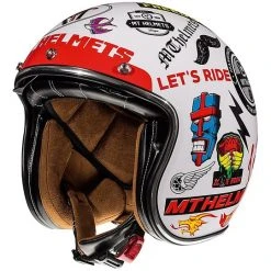 MT Helmets Casque Moto Vintage Jet MT Casques Le Mans SV 2 ANARCHY A0 Glossy White -MT Helmets Sales 2024 casque moto vintage jet mt casques le mans sv 2 anarchy a0 glossy white 71040