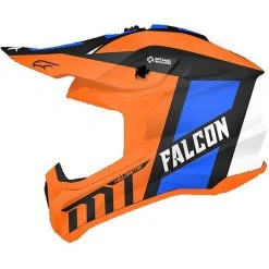 MT Helmets Casque MT Cross Cross Enduro FALCON Warrior C4 Orange Fluo